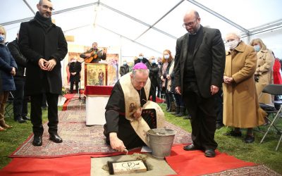 Laying the fundation stone